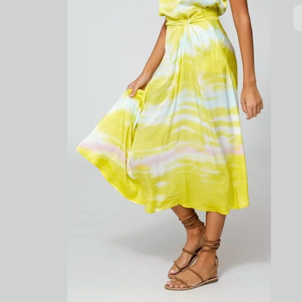 YOUNG FABULOUS & BROKE Savanna Twist Midi Skirt